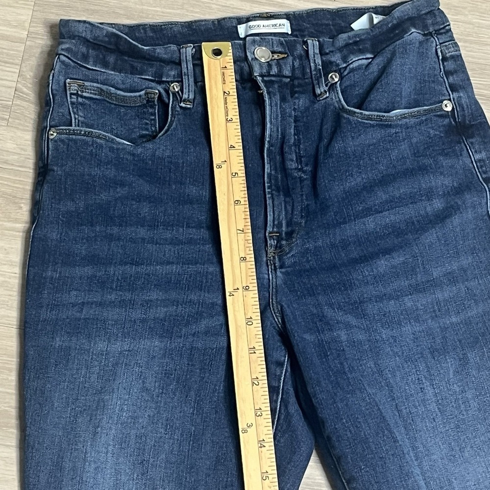 Good American Good Legs Jeans‎ Womens 12/31 Blue High Rise Skinny Stretch Denim - Picture 7 of 10